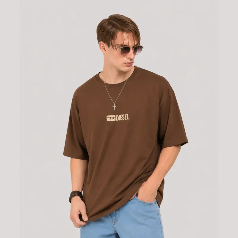 Disel T-shirt (Brown) - Image 2
