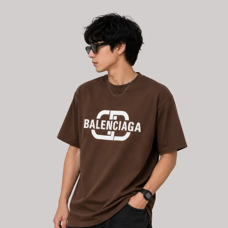 Balenciaga T-shirt (Brown) - Image 3