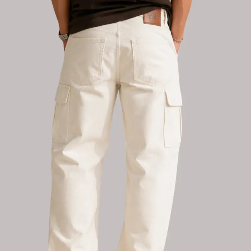 H&M 6 Pocket Jeans (Beige) - Image 2