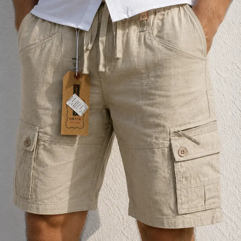 Linen Shorts 6 Pockets (3 Colors)