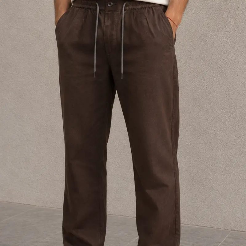 Premium Linen Pant Brown